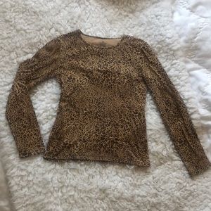 100% Cotton Animal Print Top